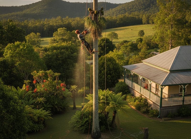 Palm Tree Removal performed by Melville Arborist in the Melville